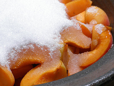 グラニュー糖とあんず