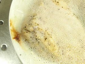 加熱した鶏胸肉