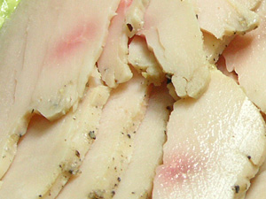 冷蔵庫で落ちつかせた鶏はむ