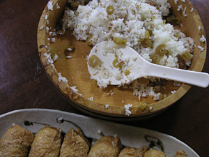 蕗のいなり寿司