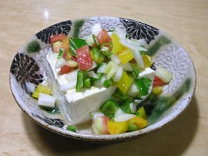 ダブダブソース冷や奴